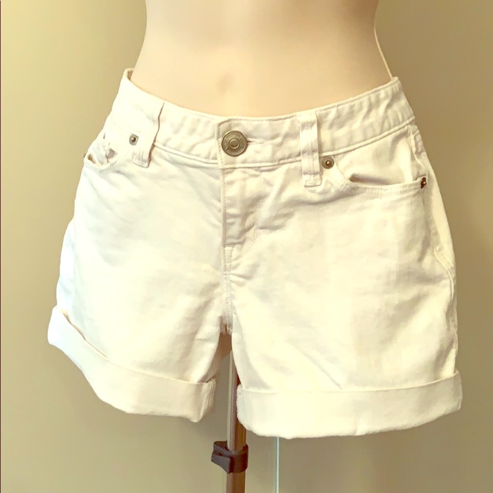 LOFT white shorts